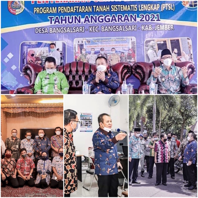 Sehari, Bupati dan Wabup Jember Isi dengan Pendataan Keluarga 2021, Bagi Sertifikat dan ke Dua OPD